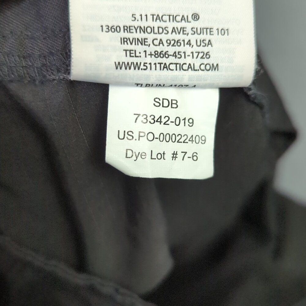 5.11 Tactical Shorts Men's 40 Black Fast Tac Urban 11" Outdoor Range Combat - Picture 9 of 10